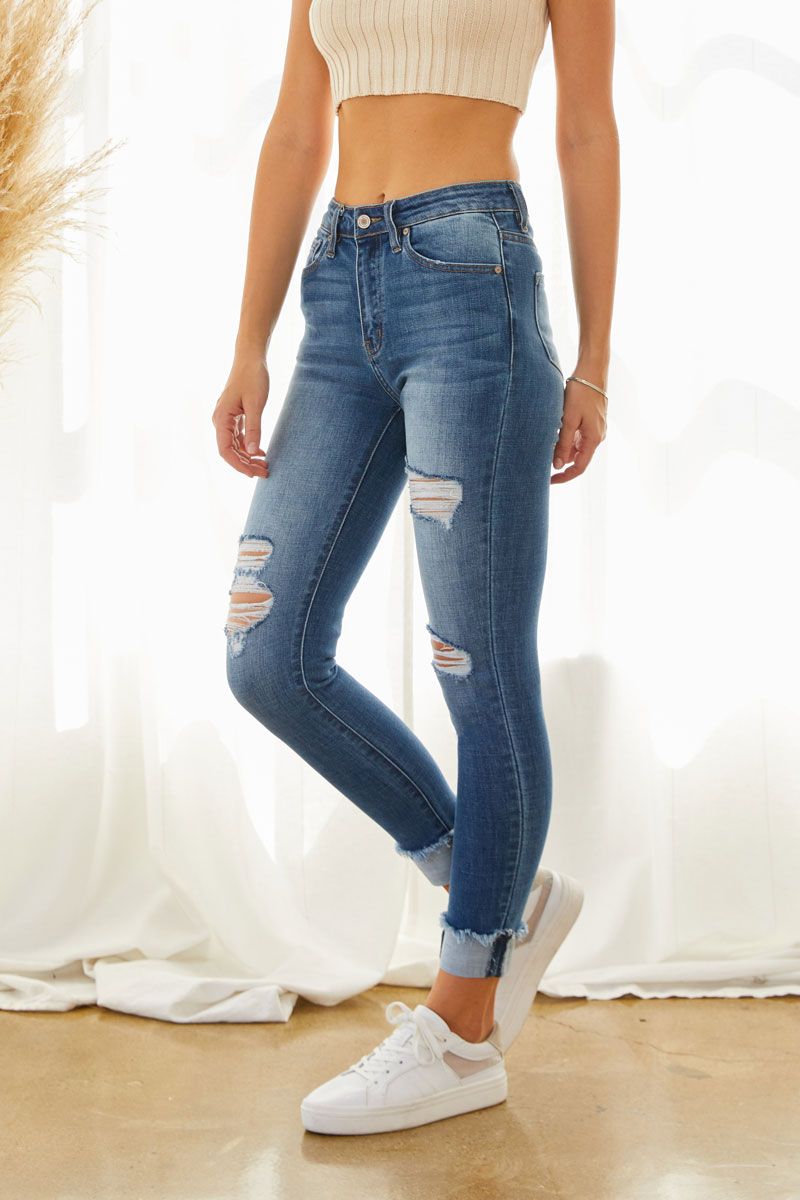 Kancan distressed sales skinny jeans