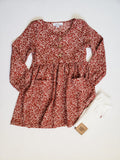 Rustic Rose Button Up Dress