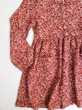 Rustic Rose Button Up Dress