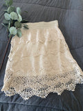 Cream Lacey skirt (pre-loved)