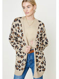 Sidney Leopard  knit cardigan