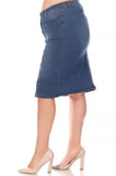 Nicalynn Button Jean skirt