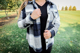 Tasha Navy Plaid Shacket